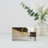 Vintager Füllhalter | Writer Business Card Visitenkarte (Stehend Vorderseite)