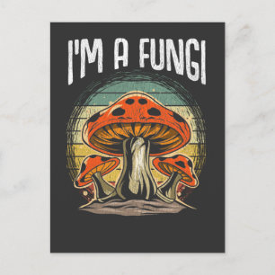 Vintager Fungi Funny Mushroom Collector Pub Postkarte