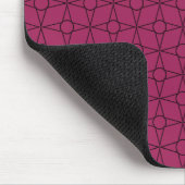 Vintager Funk Geometric Mousepad, Magenta Mousepad (Ecke)