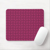 Vintager Funk Geometric Mousepad, Magenta Mousepad (Mit Mouse)