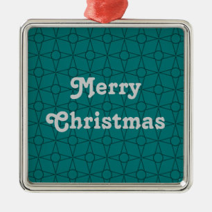 Vintager Funk Premium Ornament, Aquamarin Ornament Aus Metall