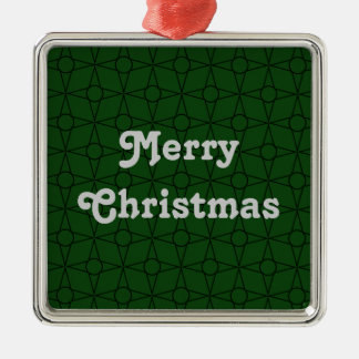 Vintager Funk Premium Ornament, dunkelgrün Silbernes Ornament