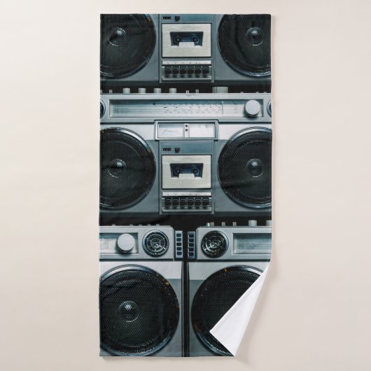 Vintager Funkboomkasten Badehandtuch (Badehandtuch)