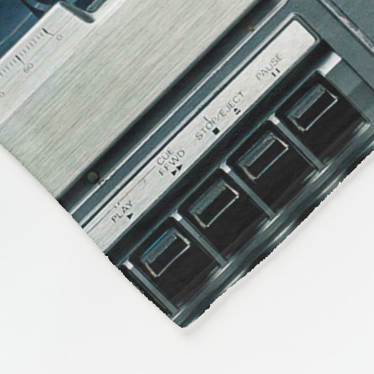 Vintager Funkboomkasten Fleecedecke (Ecke)