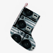 Vintager Funkboomkasten Kleiner Weihnachtsstrumpf (Vorderansicht (hängend))