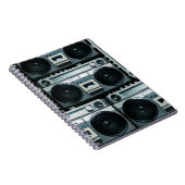 Vintager Funkboomkasten Notizblock (Rechte Seite)