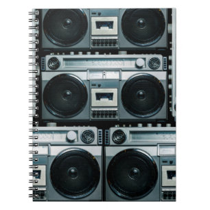 Vintager Funkboomkasten Notizblock