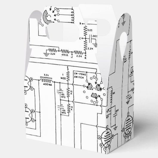 Vintager Funksender Geschenkschachtel (Geöffnet)