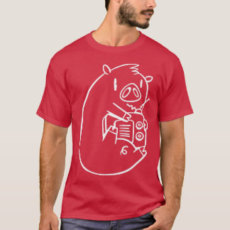 Vintager Funksender Pig Holding P T-Shirt
