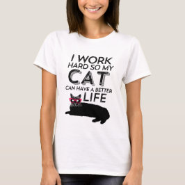 Vintager Funny Cat T - Shirt für Tiere Lover