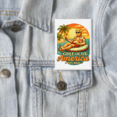 Vintager Funny Trump - Amerikas Golf 2025 Button (Insitu)