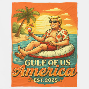 Vintager Funny Trump - Amerikas Golf 2025 Fleecedecke