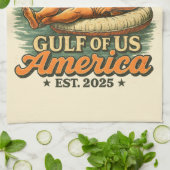 Vintager Funny Trump - Amerikas Golf 2025 Geschirrtuch (Gefaltet)