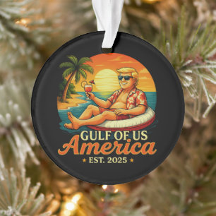 Vintager Funny Trump - Amerikas Golf 2025 Ornament