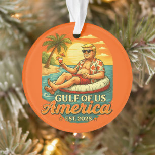 Vintager Funny Trump - Amerikas Golf 2025 Ornament