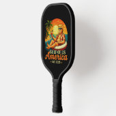 Vintager Funny Trump - Amerikas Golf 2025 Pickleball Schläger (Links)