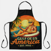 Vintager Funny Trump - Amerikas Golf 2025 Schürze (Vorderseite)