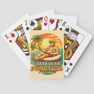Vintager Funny Trump - Amerikas Golf 2025 Spielkarten