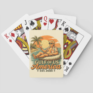 Vintager Funny Trump - Amerikas Golf 2025 Spielkarten