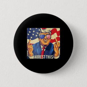 Vintager Funny Trump verhaftet am 4. Juli 2024 Button