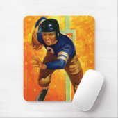 Vintager Fußball-Fußball-Rückspiel Mousepad (Mit Mouse)
