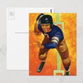 Vintager Fußball-Fußball-Rückspiel Postkarte (Vorne/Hinten)