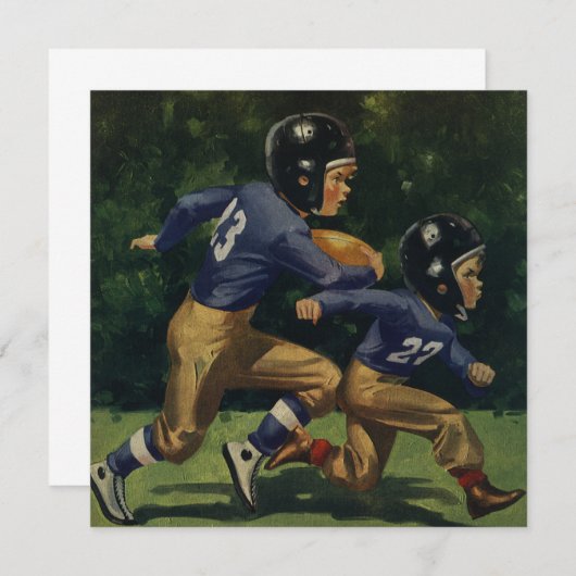 Vintager Fußball, Kinder, Sportler (Vorne/Hinten)