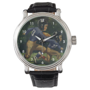Vintager Fußball, Kinder, Sportler Armbanduhr