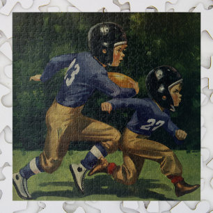 Vintager Fußball, Kinder, Sportler Puzzle