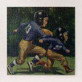 Vintager Fußball, Kinder, Sportler Puzzle (Vertikal)