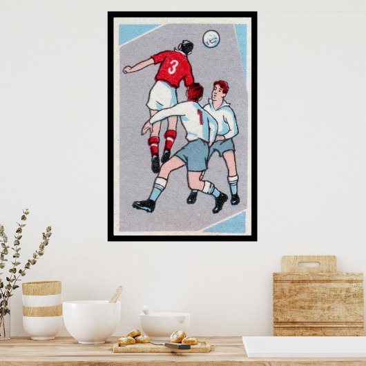 Vintager Fußball Poster (Küche)