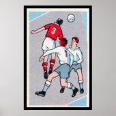 Vintager Fußball Poster (Vorne)