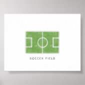 Vintager Fußball-Poster Poster (Vorne)