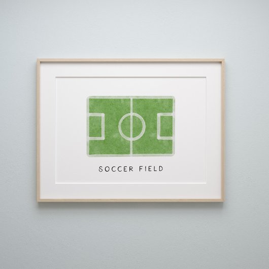 Vintager Fußball-Poster Poster