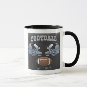 Vintager Fußball-Tafel-Entwurf Tasse