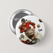 Vintager Fußballspieler Button (Vorne & Hinten)