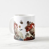 Vintager Fußballspieler Kaffeetasse (Vorderseite Links)