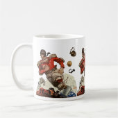 Vintager Fußballspieler Kaffeetasse (Links)