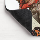 Vintager Fußballspieler Mousepad (Ecke)