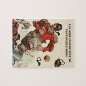 Vintager Fußballspieler Puzzle (Horizontal)