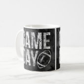 Vintager Fußballspieltag Kaffeetasse (Vorderseite Links)
