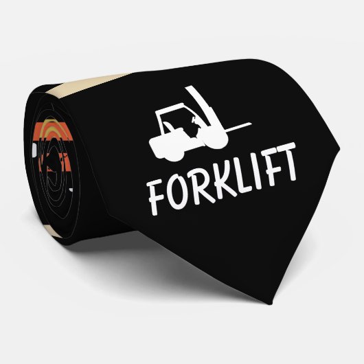 Vintager Gabelstapler Krawatte (Gerollt)