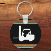 Vintager Gabelstapler Schlüsselanhänger (Vorderseite)