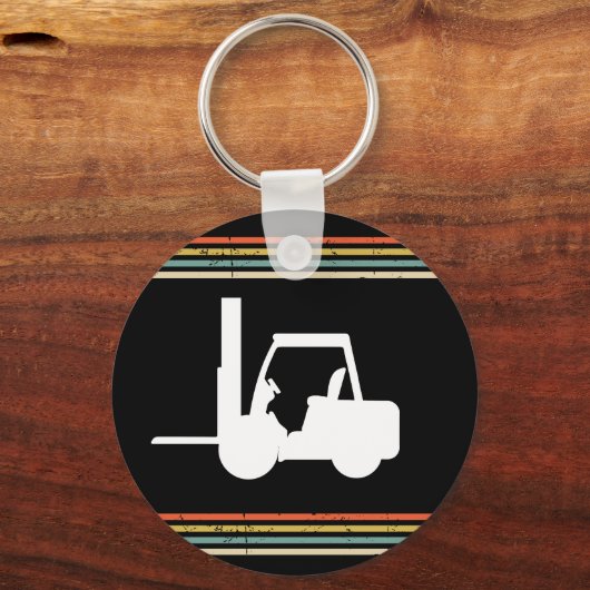 Vintager Gabelstapler Schlüsselanhänger (Vorderseite)