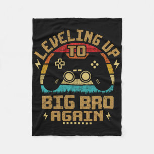 Vintager Gamer-Bruder, bis zum Großen Bro Fleecedecke