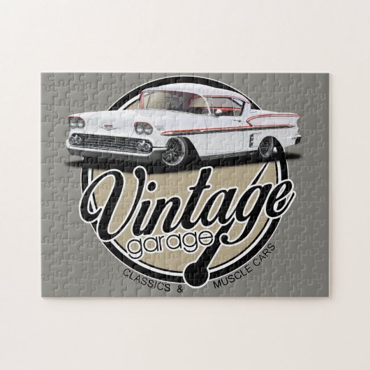 Vintager GarageImpala Puzzle (Horizontal)