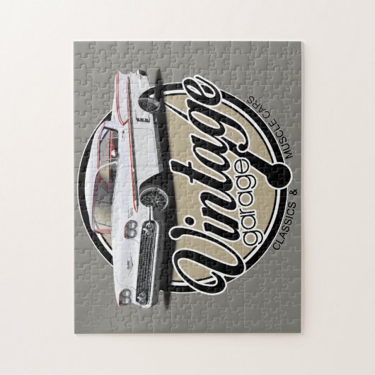 Vintager GarageImpala Puzzle (Vertikal)