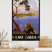 Vintager Gardasee Poster (Küche)
