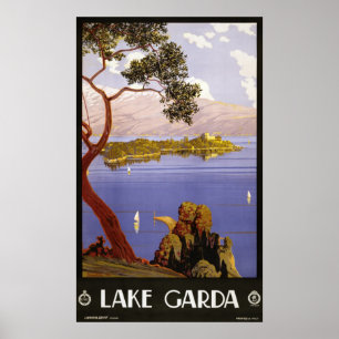 Vintager Gardasee Poster
