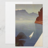 Vintager Gardasee Riva Torbole Italien Tourismus Briefpapier (Vorne/Hinten)